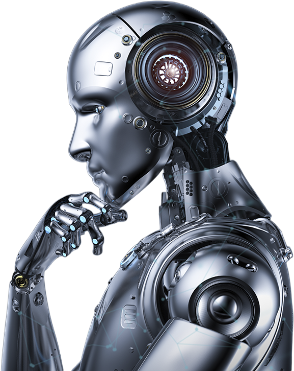 Guru Robot surrounded by text